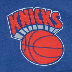 Mitchell & Ness Hoodies & Sweatshirts-Snow Washed Fleece Hoodie New York Knicks