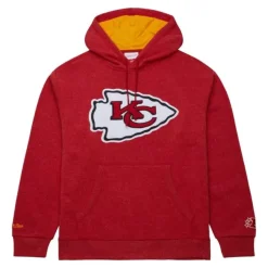 Mitchell & Ness Hoodies & Sweatshirts-Snow Washed Fleece Hoodie Kansas City Chiefs