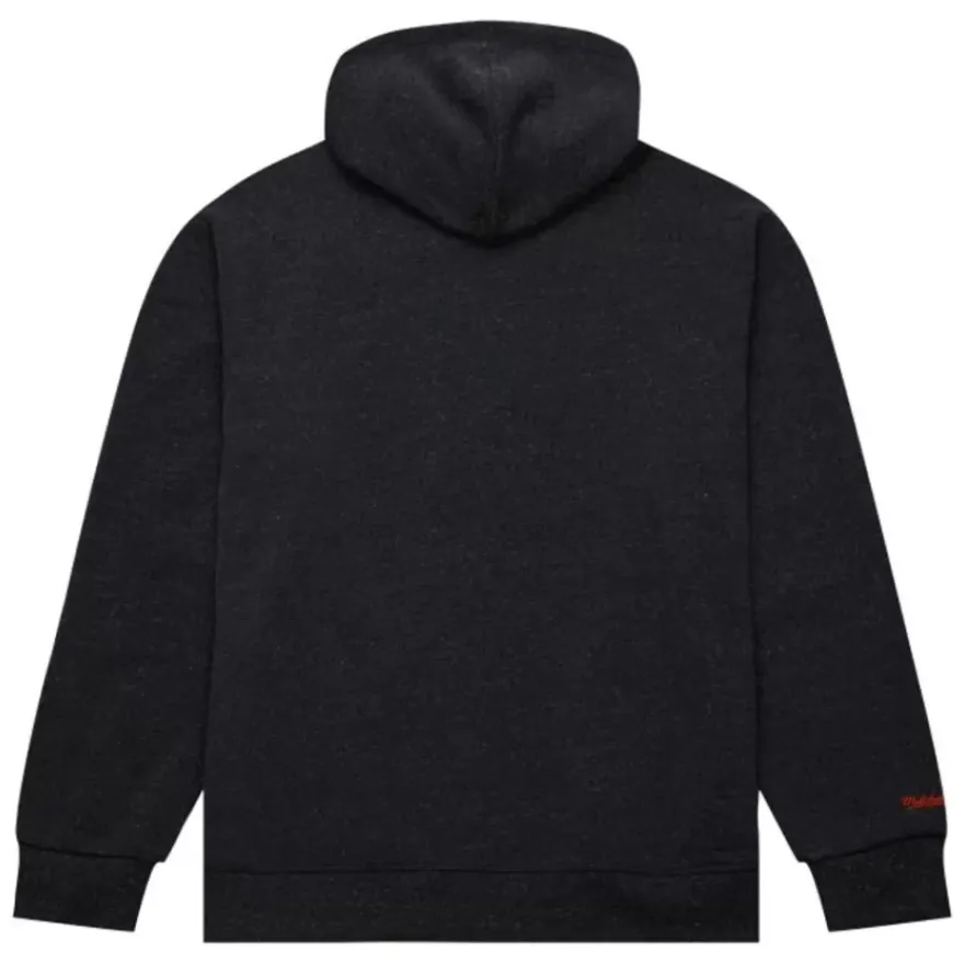 Mitchell & Ness Hoodies & Sweatshirts-Snow Washed Fleece Hoodie Vintage Logo Baltimore Orioles