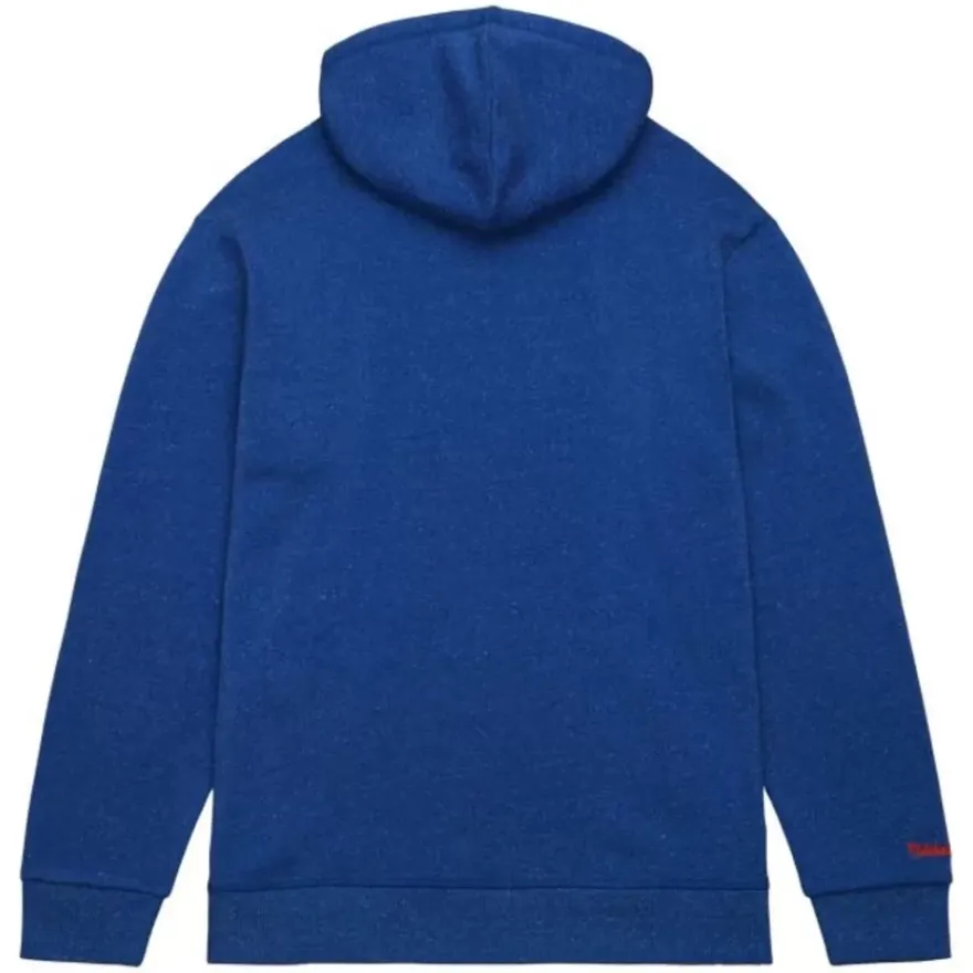 Mitchell & Ness Hoodies & Sweatshirts-Snow Washed Fleece Hoodie Vintage Logo New York Mets