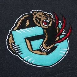 Mitchell & Ness Hoodies & Sweatshirts-Snow Washed Fleece Hoodie Vintage Logo Vancouver Grizzlies
