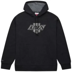 Mitchell & Ness Hoodies & Sweatshirts-Snow Washed Fleece Hoodie Los Angeles Kings