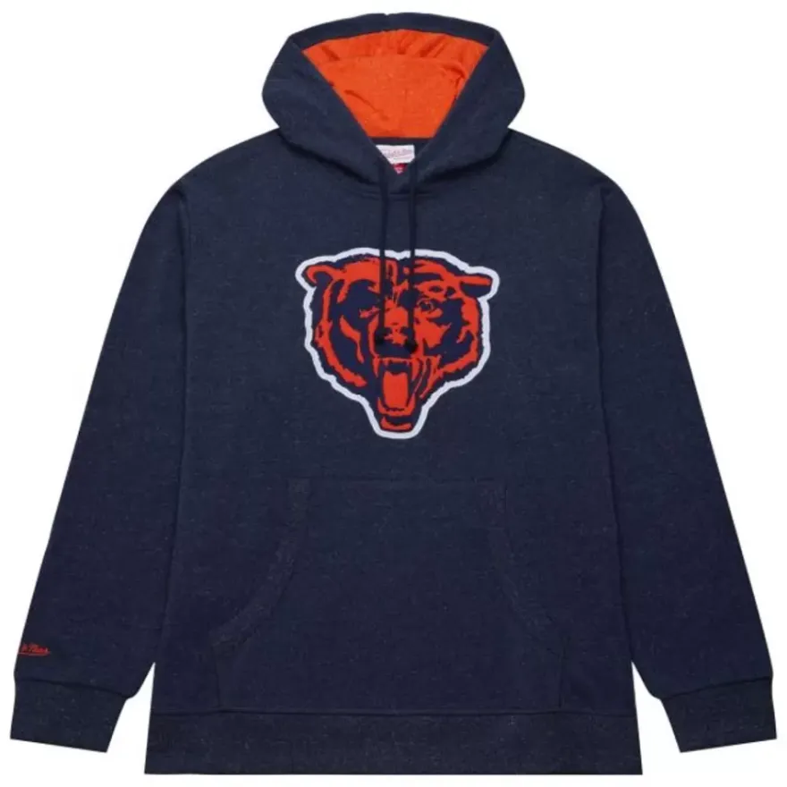 Mitchell & Ness Hoodies & Sweatshirts-Snow Washed Fleece Hoodie Chicago Bears