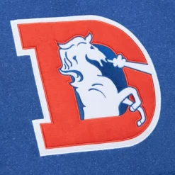 Mitchell & Ness Hoodies & Sweatshirts-Snow Washed Fleece Hoodie Denver Broncos