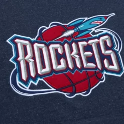 Mitchell & Ness Hoodies & Sweatshirts-Snow Washed Fleece Hoodie Houston Rockets