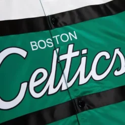 Mitchell & Ness Jackets & Outerwear-Special Script Heavyweight Satin Jacket Boston Celtics