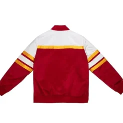 Mitchell & Ness Jackets & Outerwear-Special Script Heavyweight Satin Jacket Atlanta Hawks