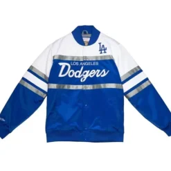 Mitchell & Ness Jackets & Outerwear-Special Script Heavyweight Satin Jacket Los Angeles Dodgers