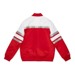 Mitchell & Ness Jackets & Outerwear-Special Script Heavyweight Satin Jacket Ohio State