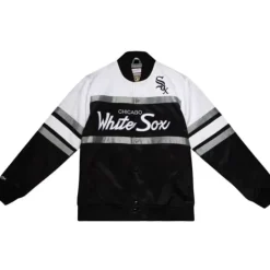 Mitchell & Ness Jackets & Outerwear-Special Script Heavyweight Satin Jacket Chicago White Sox