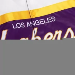 Mitchell & Ness Jackets & Outerwear-Special Script Heavyweight Satin Jacket Los Angeles Lakers