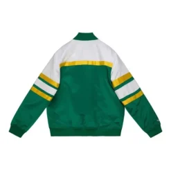 Mitchell & Ness Jackets & Outerwear-Special Script Heavyweight Satin Jacket Seattle Supersonics