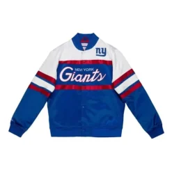 Mitchell & Ness Jackets & Outerwear-Special Script Heavyweight Satin Jacket New York Giants