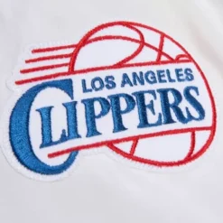 Mitchell & Ness Jackets & Outerwear-Special Script Heavyweight Satin Jacket Los Angeles Clippers