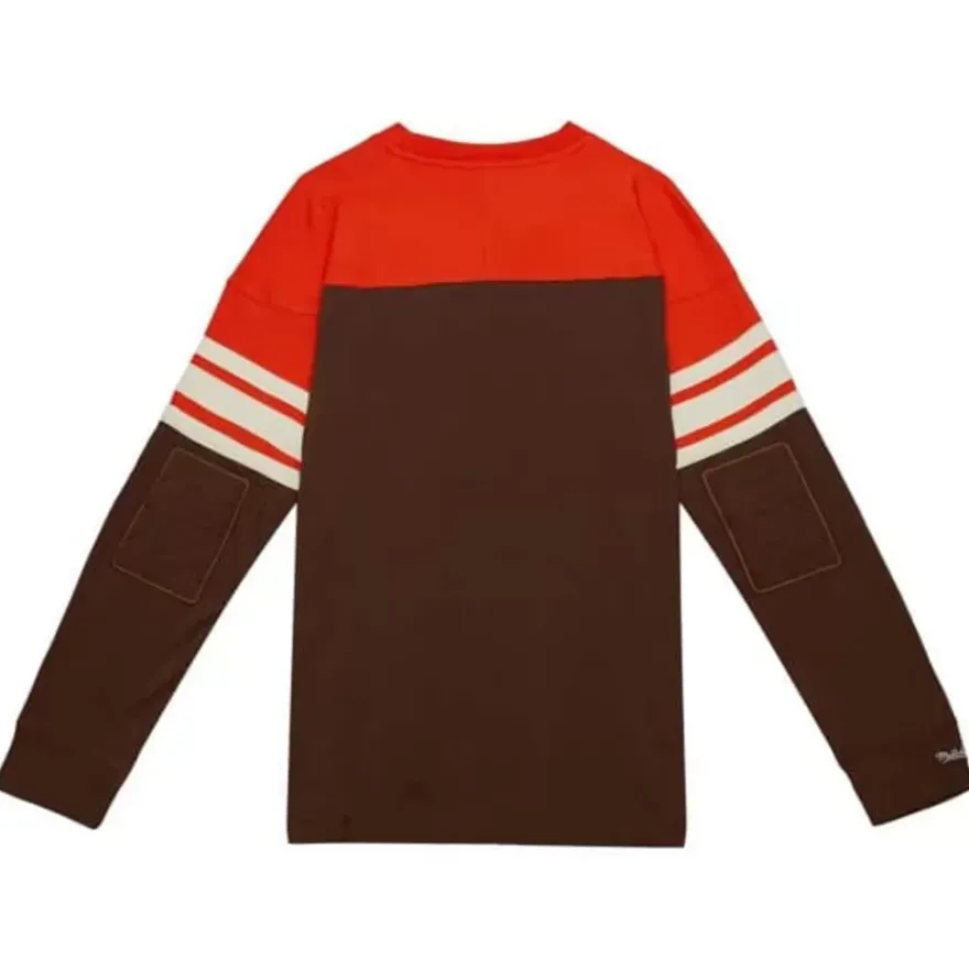Mitchell & Ness T-Shirts & Tops-Special Script Long Sleeve Cleveland Browns