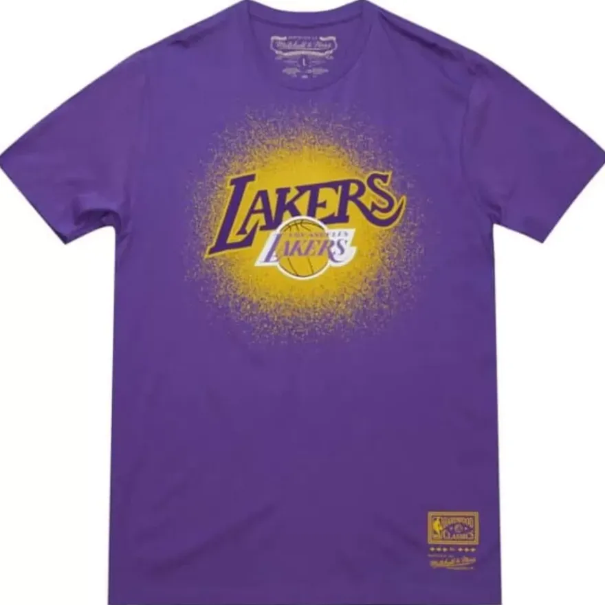 Mitchell & Ness T-Shirts & Tops-Spray Paint Tee Los Angeles Lakers