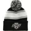 Mitchell & Ness Knit-Stripe Pom Knit Los Angeles Kings