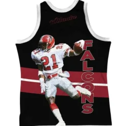 Mitchell & Ness T-Shirts & Tops-Sublimated Player Tank Atlanta Falcons Deion Sanders