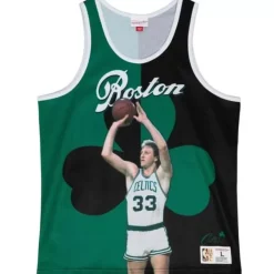 Mitchell & Ness T-Shirts & Tops-Sublimated Player Tank Boston Celtics Larry Bird