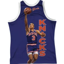 Mitchell & Ness T-Shirts & Tops-Sublimated Player Tank New York Knicks John Starks