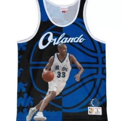 Mitchell & Ness T-Shirts & Tops-Sublimated Player Tank Orlando Magic Grant Hill