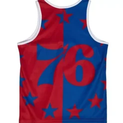 Mitchell & Ness T-Shirts & Tops-Sublimated Player Tank Philadelphia 76Ers Allen Iverson