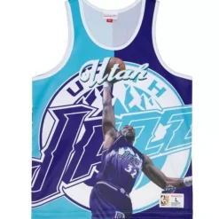 Mitchell & Ness T-Shirts & Tops-Sublimated Player Tank Utah Jazz Karl Malone