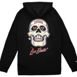 Mitchell & Ness Hoodies & Sweatshirts-Sugar Skull Hoodie Chicago Bulls