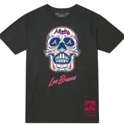 Mitchell & Ness T-Shirts & Tops-Sugar Skull Tee Atlanta Braves