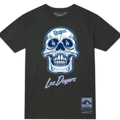 Mitchell & Ness T-Shirts & Tops-Sugar Skull Tee Los Angeles Dodgers