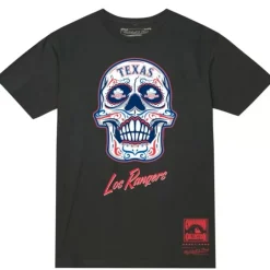 Mitchell & Ness T-Shirts & Tops-Sugar Skull Tee Texas Rangers