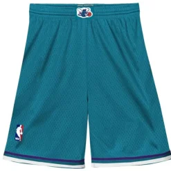 Mitchell & Ness Big Kids-Swingman Charlotte Hornets Road Shorts