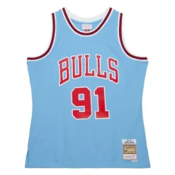 Mitchell & Ness Nba Swingman-Swingman Dennis Rodman Chicago Bulls Sky Blue Jersey