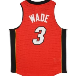 Mitchell & Ness Big Kids-Swingman Dwyane Wade Miami Heat Alternate Jersey