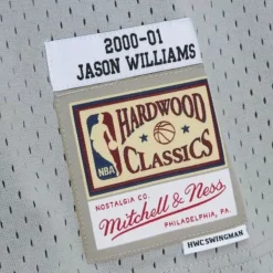 Mitchell & Ness Nba Swingman-Swingman Jason Williams Sacramento Kings 2000-01 Jersey