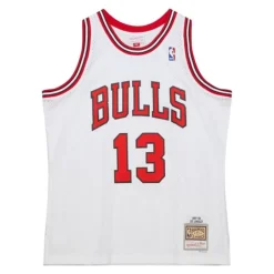 Mitchell & Ness Nba Swingman-Swingman Luc Longley Chicago Bulls White 1997-98 Jersey