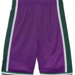 Mitchell & Ness Big Kids-Swingman Milwaukee Bucks Road Shorts