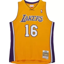 Mitchell & Ness Nba Swingman-Swingman Pau Gasol Los Angeles Lakers Gold 2009-10 Jersey
