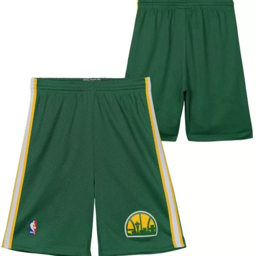 Mitchell & Ness Big Kids-Swingman Seattle Supersonics Road 1994-95 Shorts