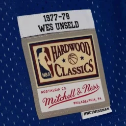 Mitchell & Ness Nba Swingman-Swingman Wes Unseld Washington Bullets 1977-78 Jersey