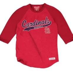 Mitchell & Ness T-Shirts & Tops-Tail Sweeper Raglan St. Louis Cardinals