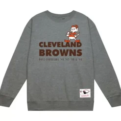 Mitchell & Ness Hoodies & Sweatshirts-Team Basic 2 Crew Cleveland Browns