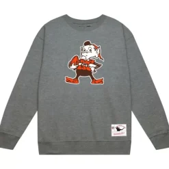 Mitchell & Ness Hoodies & Sweatshirts-Team Basic 1 Crew Cleveland Browns