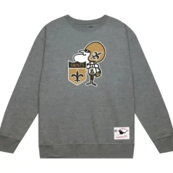 Mitchell & Ness Hoodies & Sweatshirts-Team Basic 2 Crew New Orleans Saints
