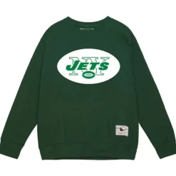 Mitchell & Ness Hoodies & Sweatshirts-Team Basic 3 Crew New York Jets