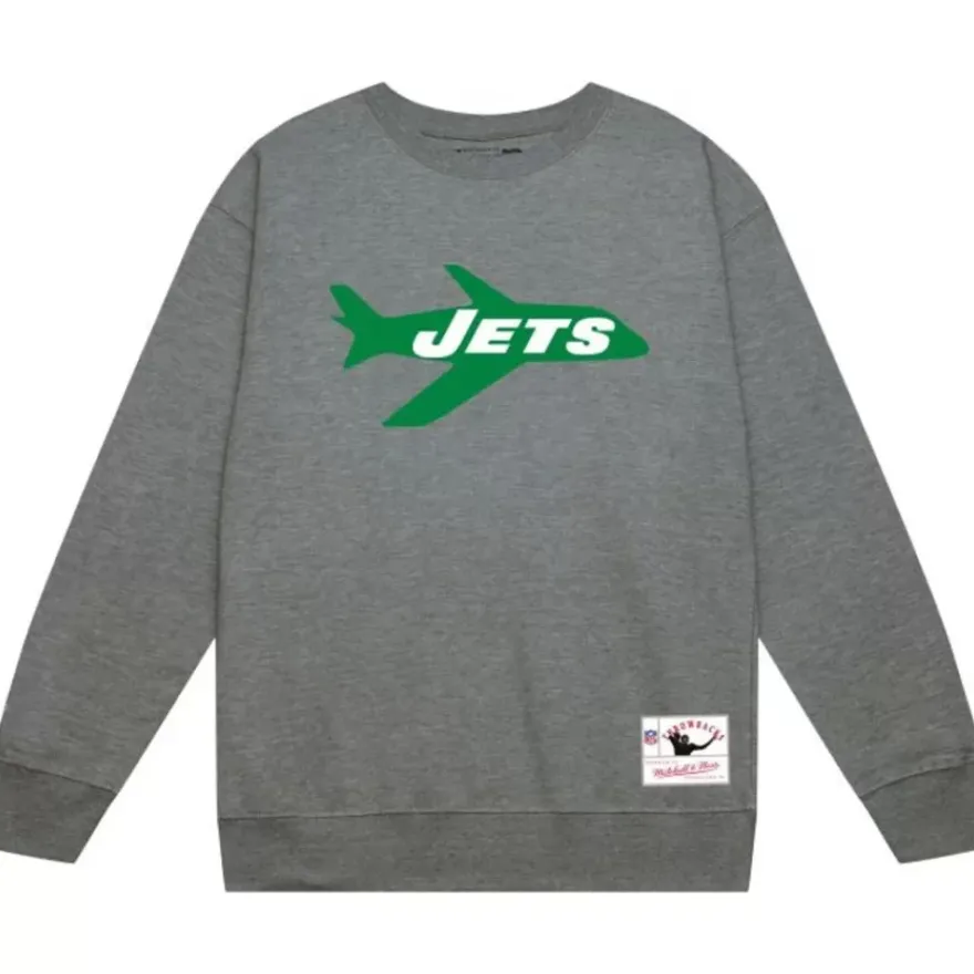 Mitchell & Ness Hoodies & Sweatshirts-Team Basic 1 Crew New York Jets