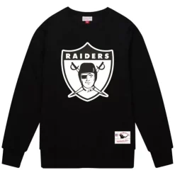 Mitchell & Ness Hoodies & Sweatshirts-Team Basic 1 Crew Oakland Raiders