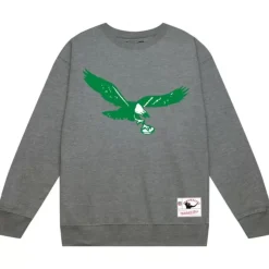 Mitchell & Ness Hoodies & Sweatshirts-Team Basic 3 Crew Philadelphia Eagles