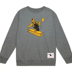 Mitchell & Ness Hoodies & Sweatshirts-Team Basic 1 Crew Pittsburgh Steelers