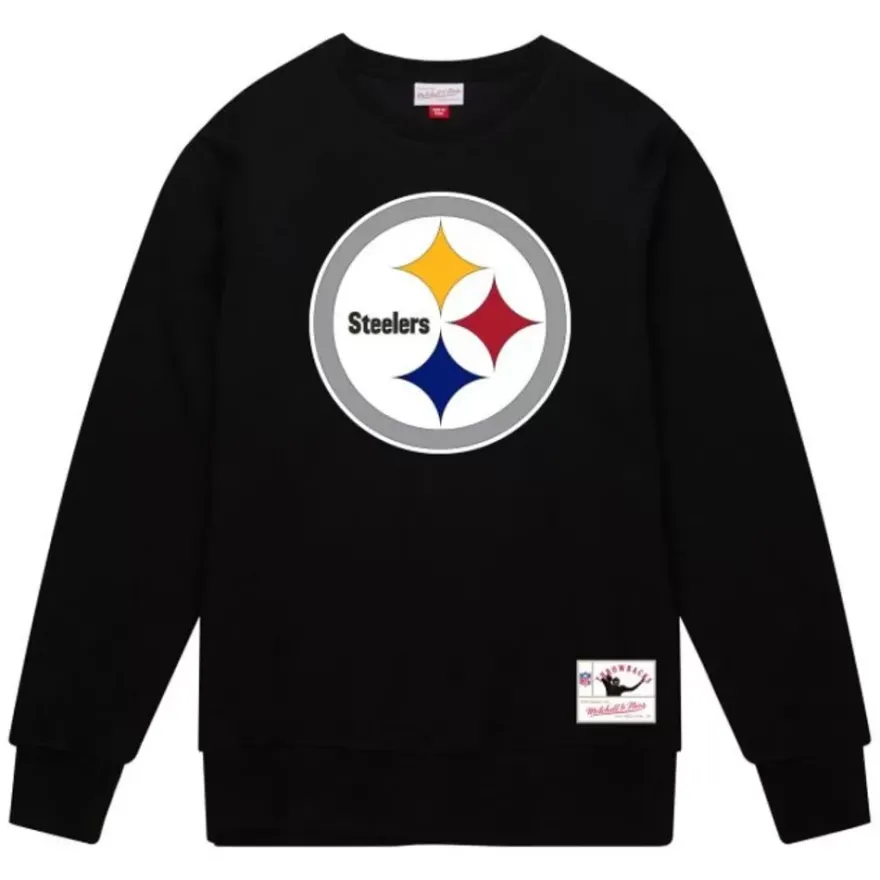 Mitchell & Ness Hoodies & Sweatshirts-Team Basic 2 Crew Pittsburgh Steelers